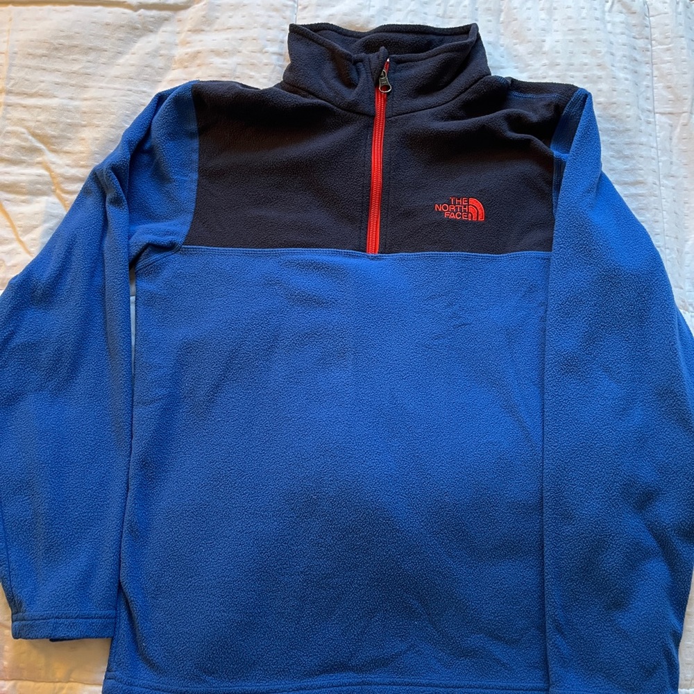 Boys thin fleece pullover NorthFace  large 14/16 great condition